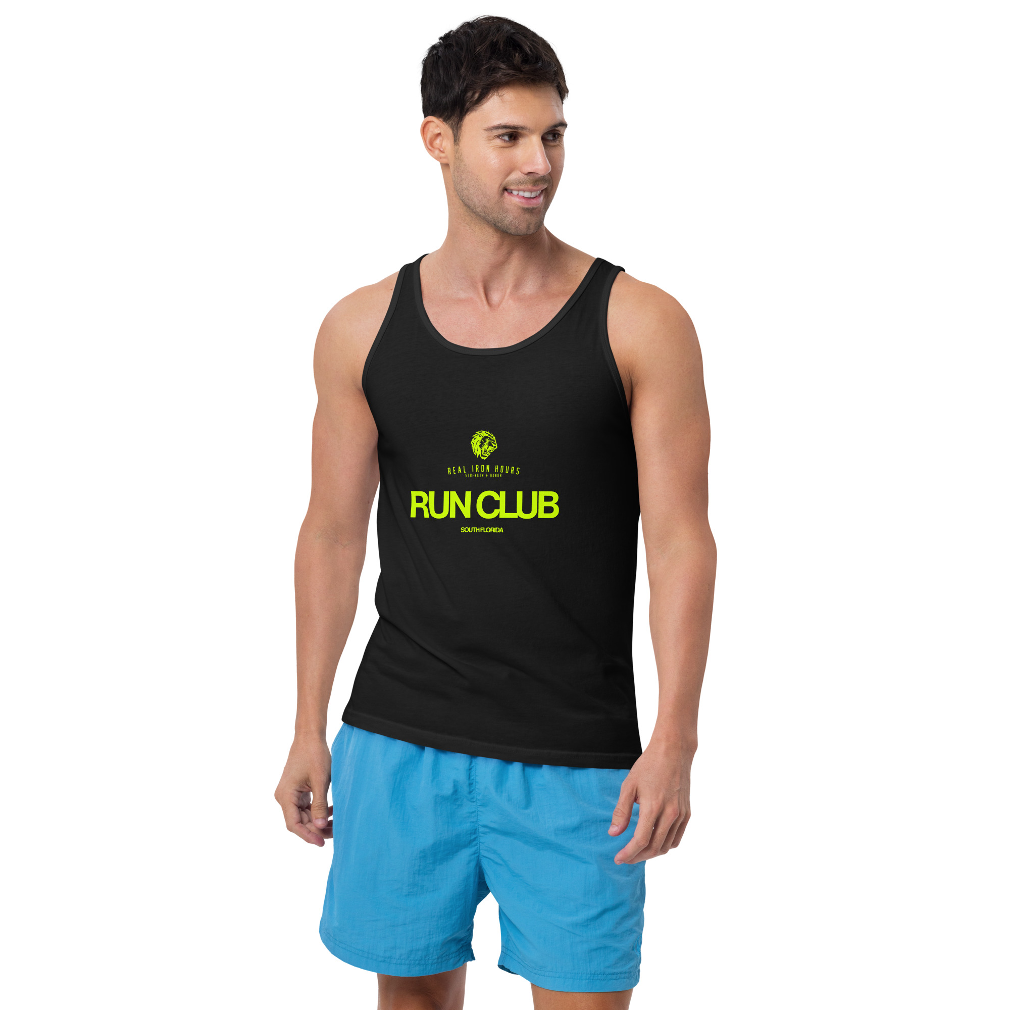 Real Iron Hours Run Club Unisex Tank Top - Image 2