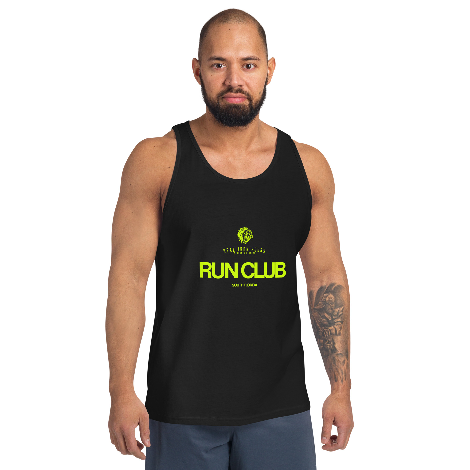 Real Iron Hours Run Club Unisex Tank Top - Image 3